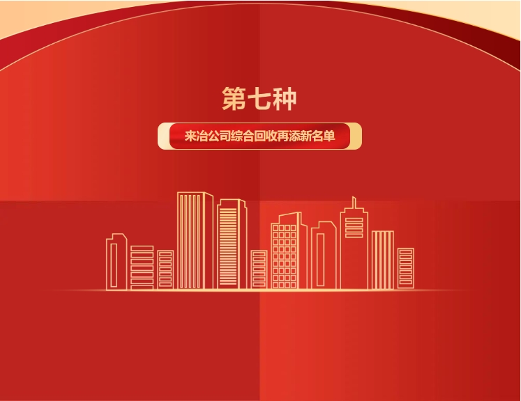 第七種！來冶公司綜合回收再添新名單